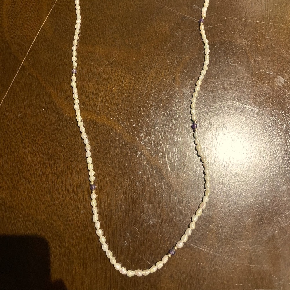 Pearl beaded necklace